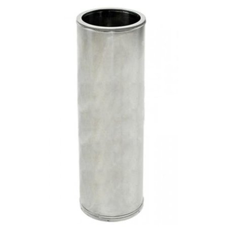 FIRST FLOOR DESIGNS 12 x 18 in. DuraTech Factory-Built Chimney Stainless Steel Pipe FI2211548